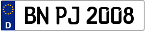 Truck License Plate